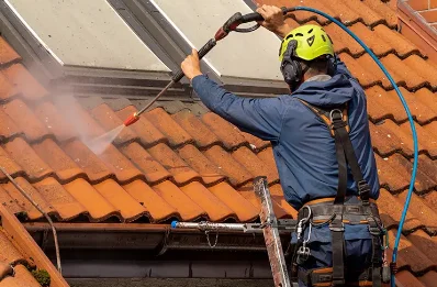 Démoussage et hydrofuge de toiture à Teyssières